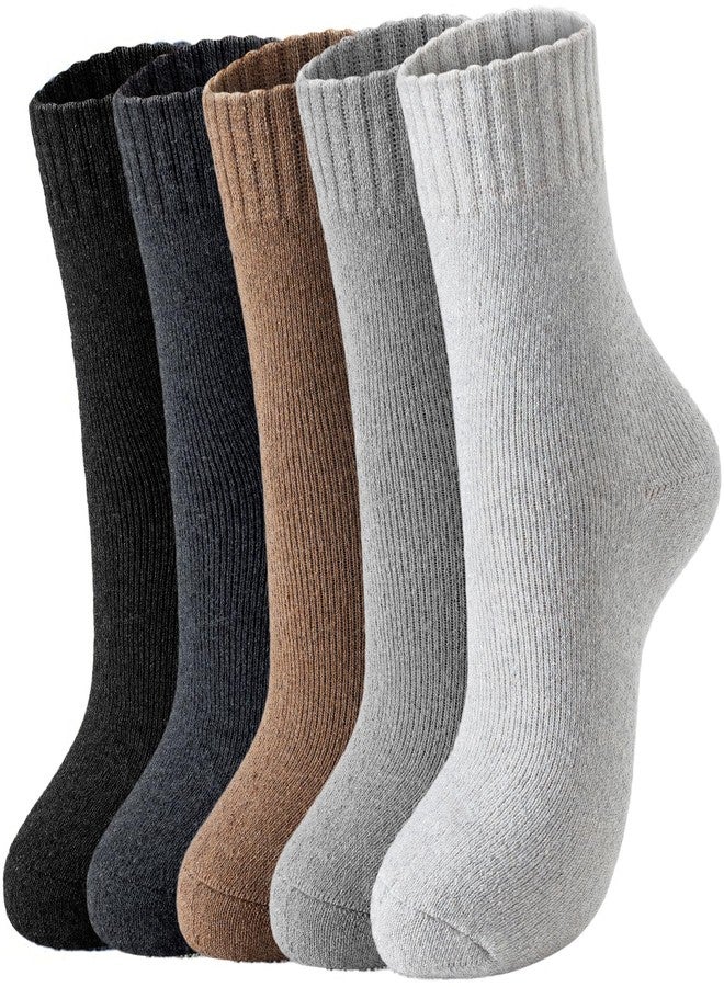 Tavaleu Wool Socks for Women Men,Winter Soft Cozy Thermal Sock Warm Breathable Crew Boot Socks - Image 1
